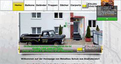 Desktop Screenshot of metallbau-schulz.com